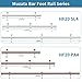 Muzata 6ft Bar Foot Rail Kit Undercounter Mount Hardware and Tubing Complete Kit 2'' OD Stainless Steel Brass Finish for Indoor and Outdoor HF20 PA4