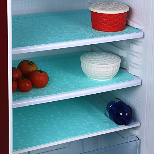 Image of Refrigerator Drawer Mat /Fridge Mat Set of 6 Piece (11.5 X 17.5 Inches) (SEA Green)