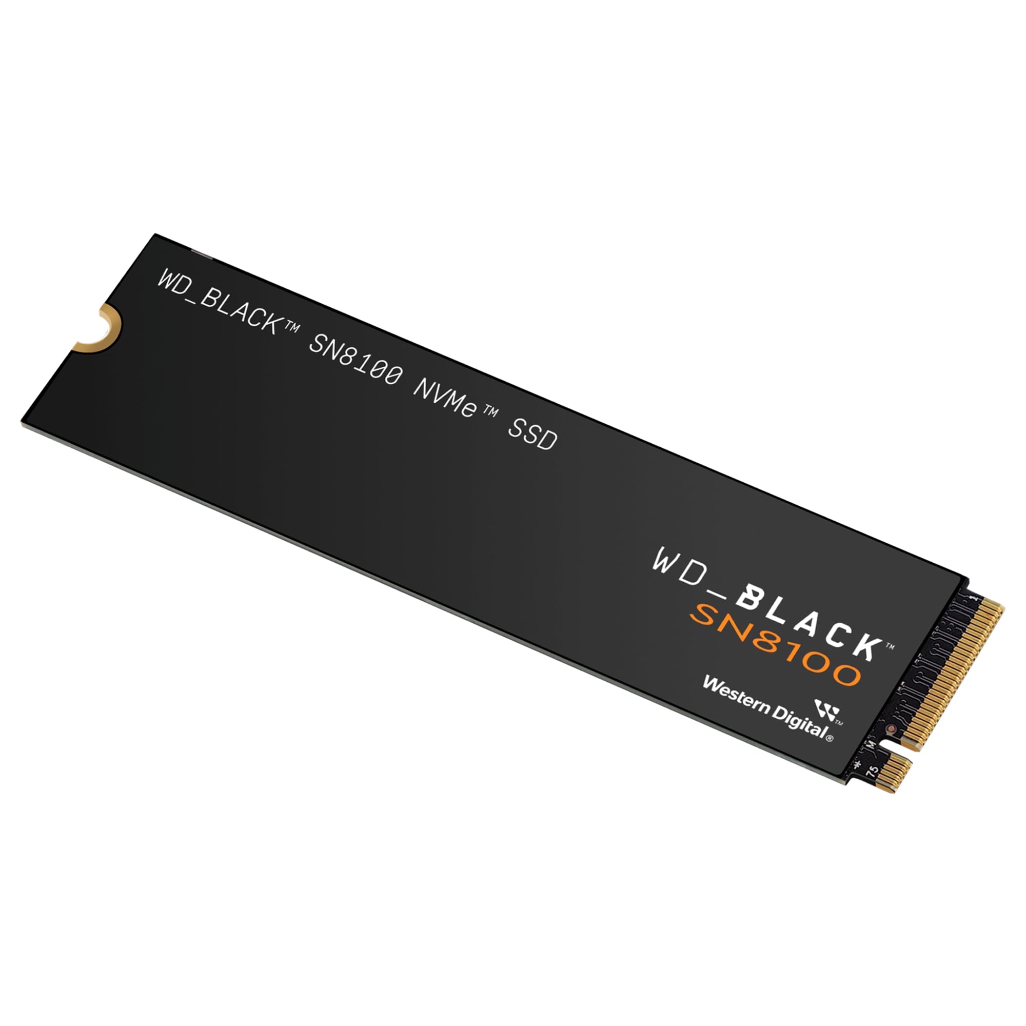 WD_BLACK SN8100 4 TB PCIe 5,0x4 NVMe M.2 SSD, velocità di lettura sequenziale fino a 14900 MB/s, velocità di scrittura sequenziale fino a 14000 MB/s, TLC 3D CBA NAND