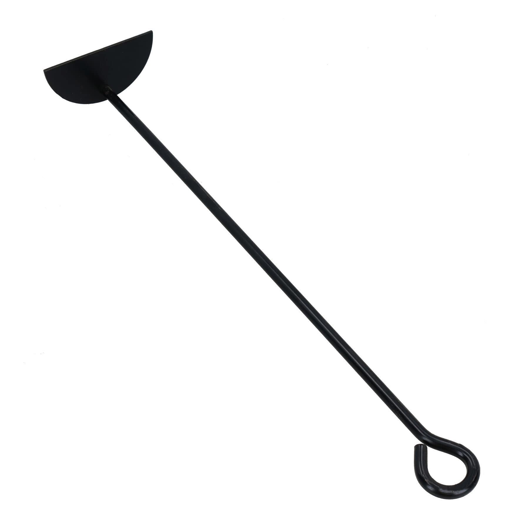 AB Tools Râteau grattoir à cendres D pour conduits de fumée, poêle à bois, feu, charbon, charbon de bois, acier, métal noir