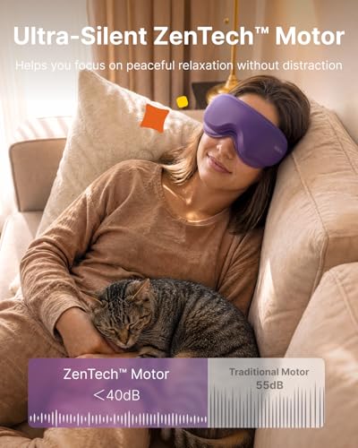 Image of RENPHO x Headspace Eyeris Zen, Meditation Eye Massager with Heat, Portable Heated Eye Mask, Ultra-Quiet for Deeper Sleep, Gifts for Him, Women, Birthday, FSA Eligible HSA