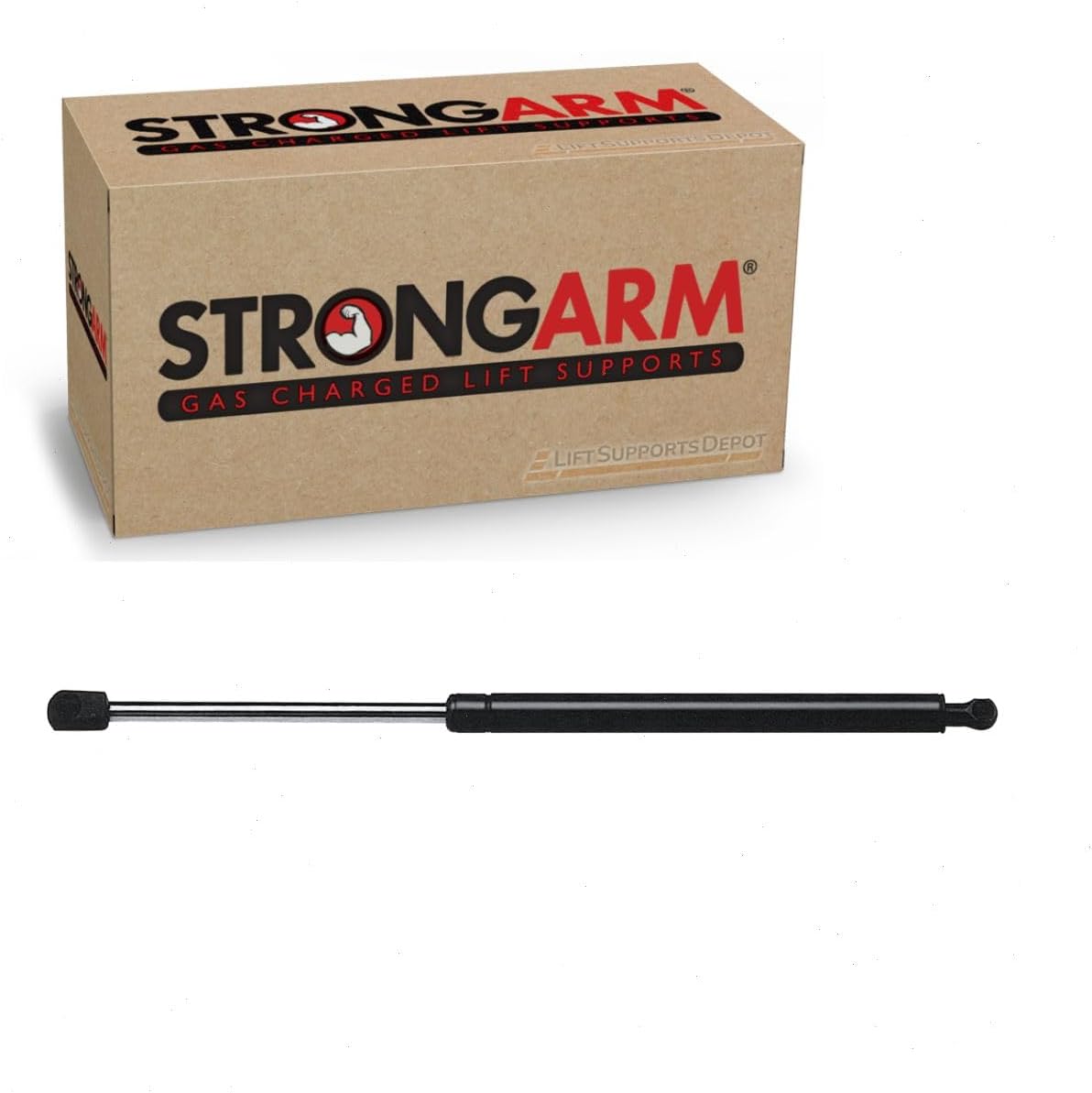 Strongarm 6680 Tailgate Lift Support, black and chrome