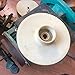 Water Pump Impeller Plastic PPO Self-Priming Centrifugal Pressurized Clean Water Stainless Steel Pump Repair Parts (130X12MM)