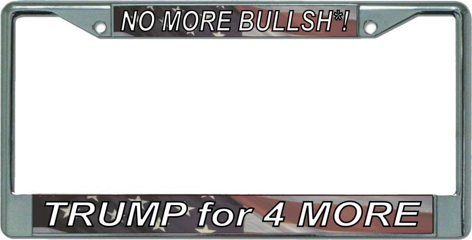 Trump for 4 More Chrome License Plate Frame