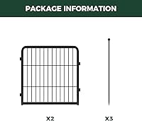 Vista 4 de FXW Rollick - Corralito para perros para patio, campamento con casa rodante, patentado, 24 pulgadas, 2 paneles