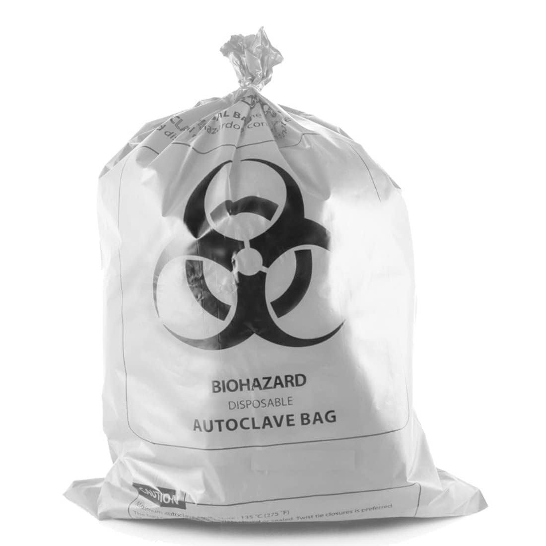 TM Media (Titan Biotech) Disposable Autoclavable Bags | Size : (H) 20” X (B) 14” | Clear, transparent autoclavable disposable bag, maximum weight holding capacity: 2.5kg, multiple (pack of 50Nos)