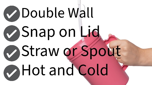 LJUP Hospital Carafe Insulated Double-Walled - 32 Oz Capacity Graduated 28 Oz Hot Cold Refillable Water Bottle Flexible Straw Pouring Sipping Spout 32