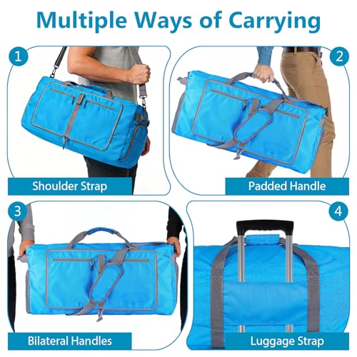 60L Duffle Bag with Shoe Compartment