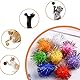 FadyDail 30 Stück 3cm glitzernde Katzenbälle Katzenspielzeug, Katzenbälle Pomponbälle, Lametta Bälle für Katzen, interaktives Katzenspielzeug Bälle