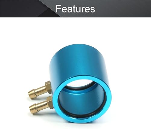 Miniatura 3 de Fielect Chaqueta de refrigeración por agua de aluminio del motor Modelo de control remoto de metal Piezas de barco BlueSuitable para 20 series