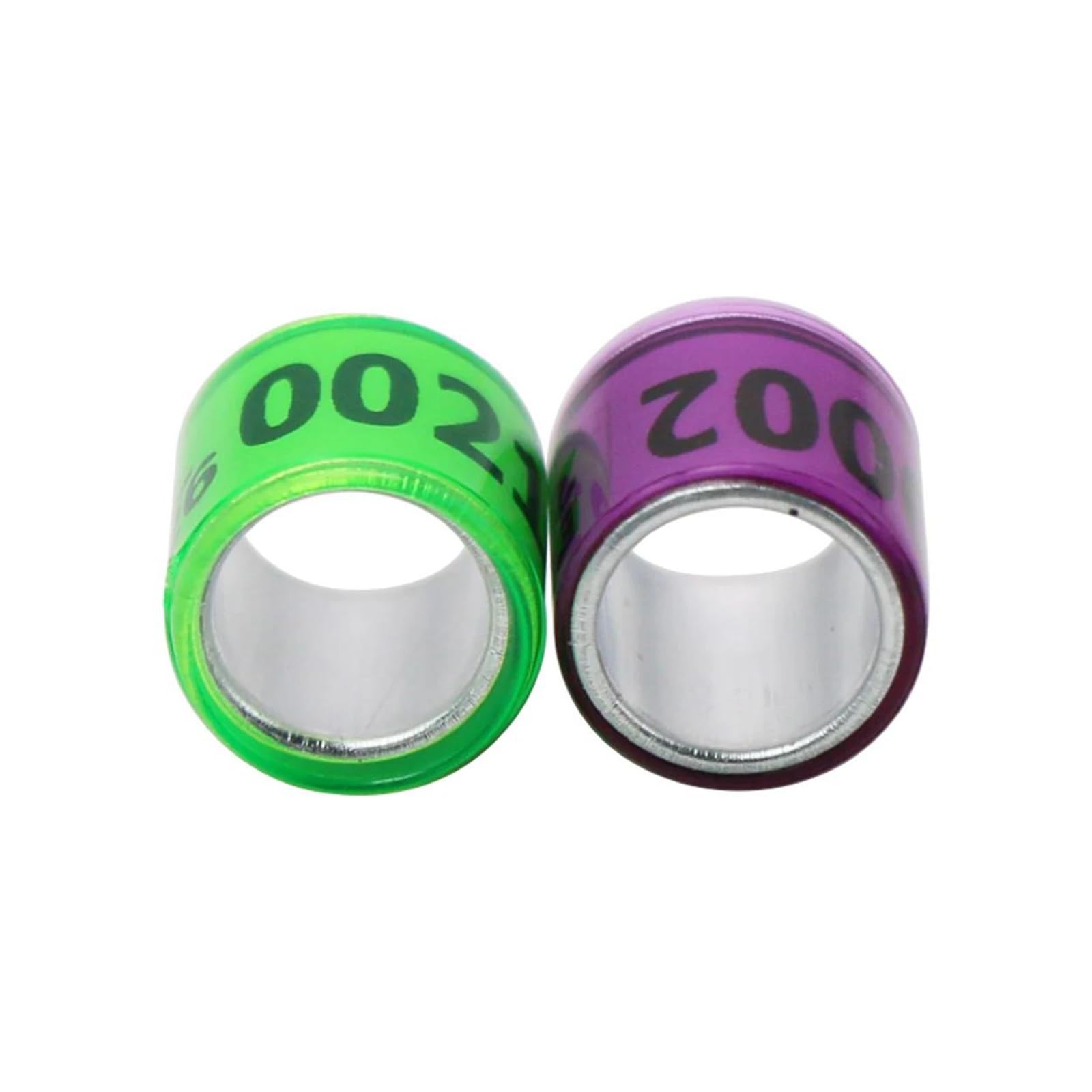 Anillos de plástico de aluminio 2026 para patas de paloma, etiquetas de identificación 8mm