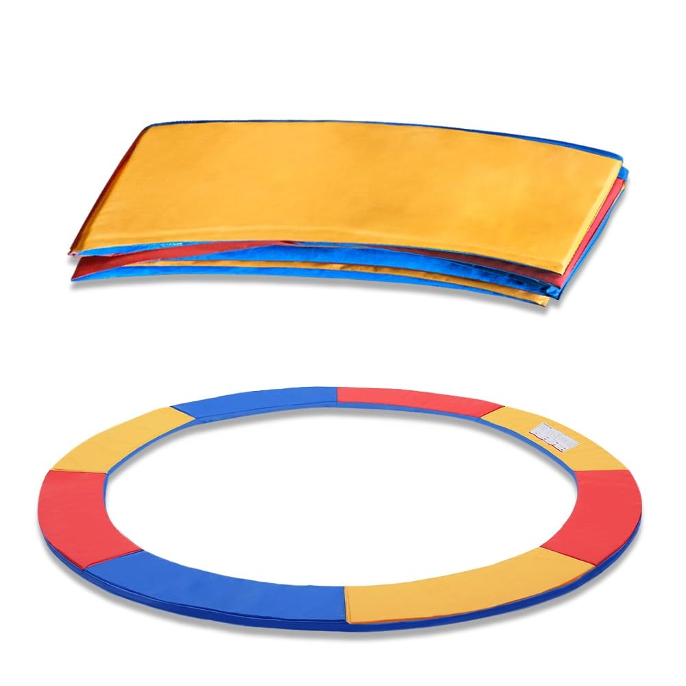 FIVMEN Cubierta de borde para trampolín, protección de muelles, protección de bordes, resistente a los arañazos, resistente a los rayos UV, cubierta de muelles, cama elástica,