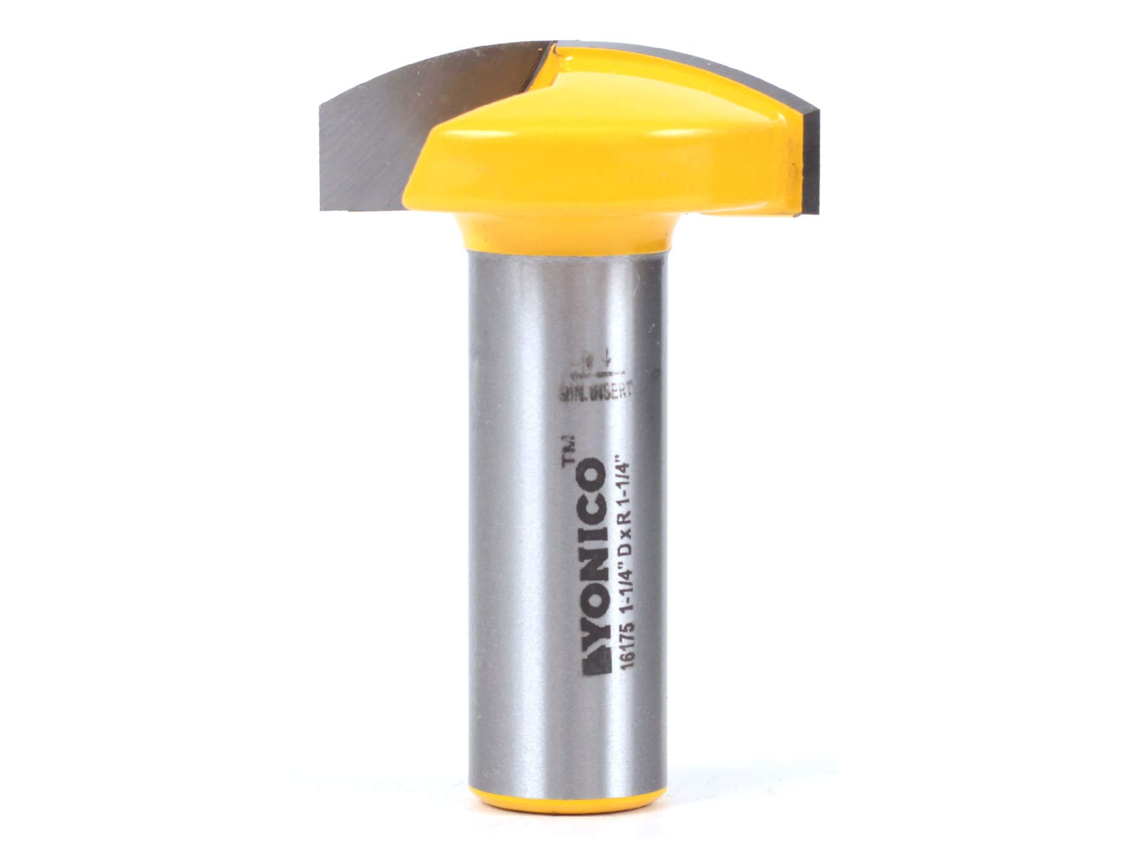YONICO Horizontal Crown Router Bit (1-1/4" Diameter - 1-1/4" Radius - 1/2" Shank)