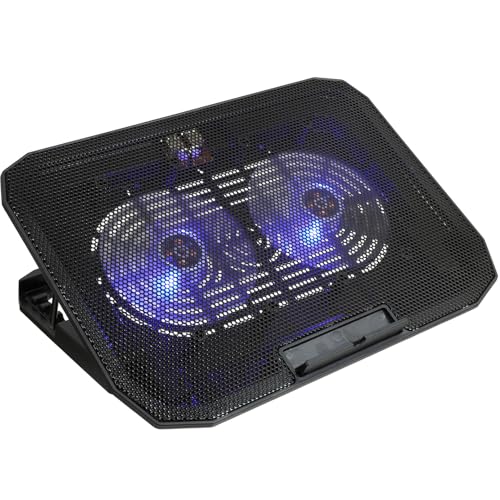 Base refrigerante plegable Alipis para laptop negra