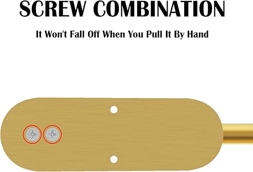 Miniatura 4 de Soporte para toallas de papel debajo del gabinete, autoadhesivo o perforado, soporte para rollos de papel para cocina, dorado (2 piezas)