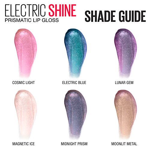 Maybelline K2866100 New York Lip Studio Electric Shine Prismatic Lip Gloss Makeup, Electric Blue thumb #7