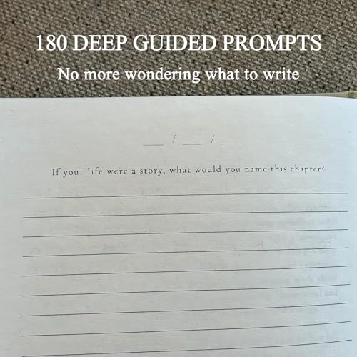 Image of Guided Journal for Self-Discovery - 180 Undated Prompts for Gratitude, Healing, Personal Growth & Mindfulness - Wellness Journal for Emotional Clarity, Self Care & Mental Health Gift for Women & Men