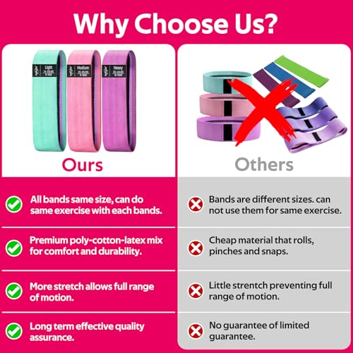 WALITO Fabric Booty Bands Set