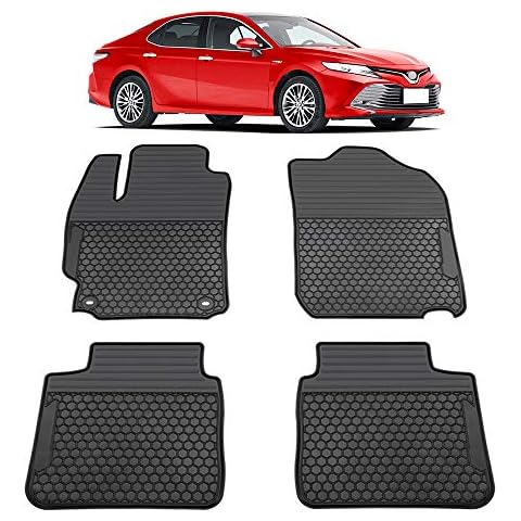 TeddyTT Floor Mats Compatible with Camry 2012 2013 2014 2015 2016 2017 Heavy Duty Rubber Front&Rear Car Carpet Waterproof Custom Seasons Odorless All Weather 3D high Edge Anti-Stain (4PCS) Cover