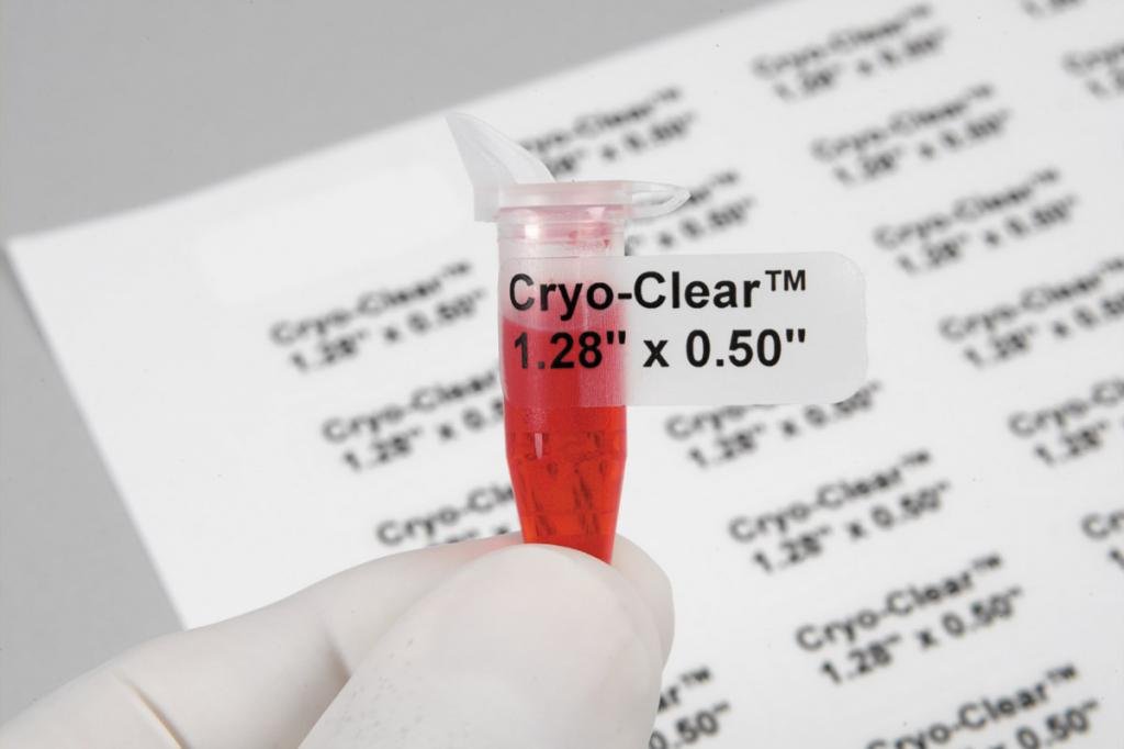 Diversified Biotech CLEAR-170 Cryo-Clear Laser Label for Use with Laser Printers, 1.28 Length x 0.50 Width (Pack of 1700)