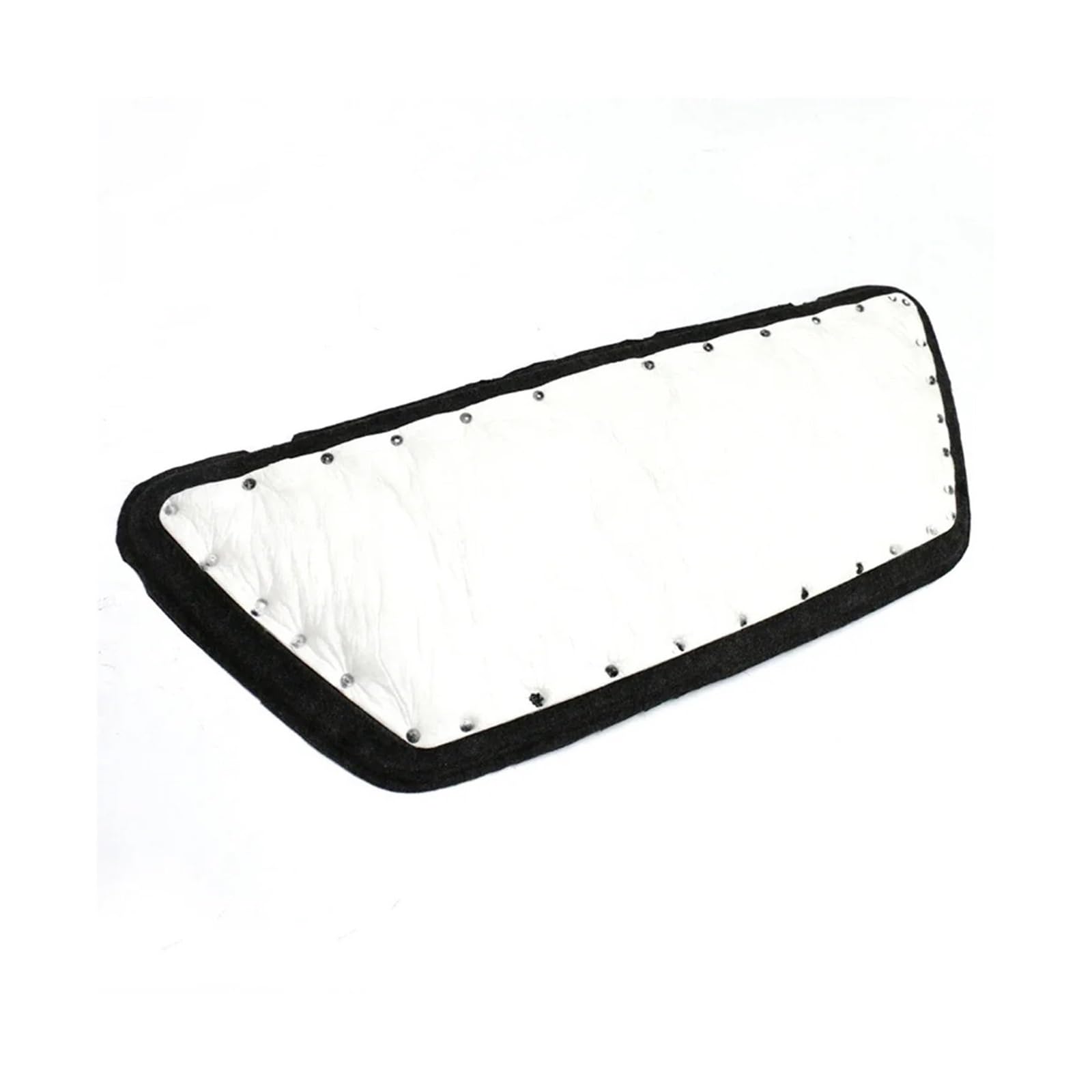 Dlkaddkgf White Compatible For Tesla Model Y Front Engine Hood Noise Reduction Mat Soundproof Cotton Pad Deadening Protective Cover 2018-2024