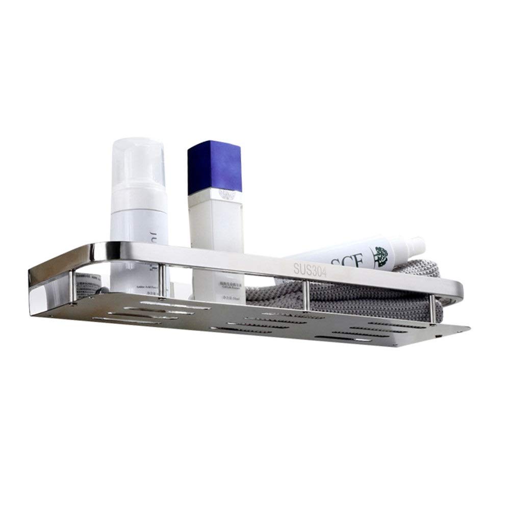 Estante de baño Estante de baño montado en la pared El estante de almacenamiento de baño de Acero inoxidable Resistente al Agua, Elegante y Simple, se Puede instalar en Casi cualquier pared