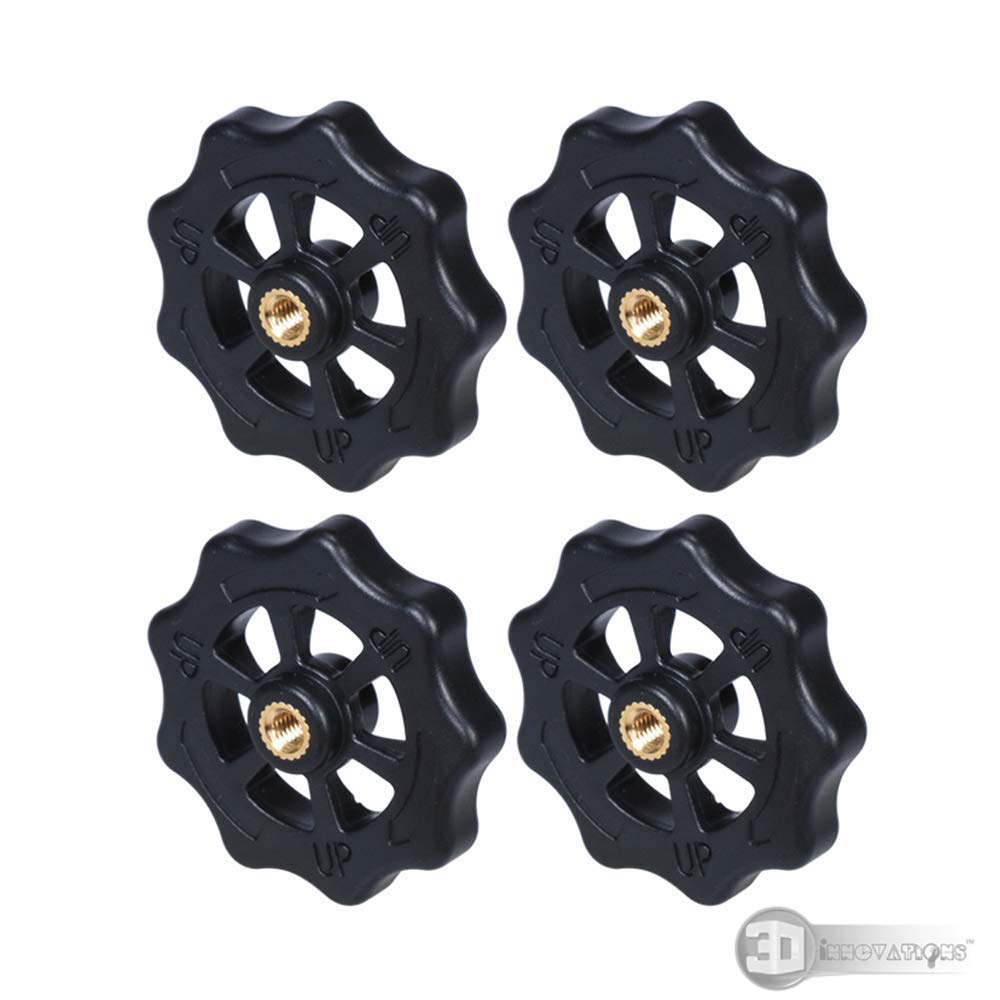 3DINNOVATIONS 3D Printer Hotbed Platform Knob Big Hand Twist Leveling Nut Sleeve Nuts M4 Female Thread Head Clamping Thumb Leveling Nuts Knob for CR-10S CR-10 Ender-3 CR-10, 4 Pcs (B088ML5VMP) Amazon Price History, Amazon Price Tracker