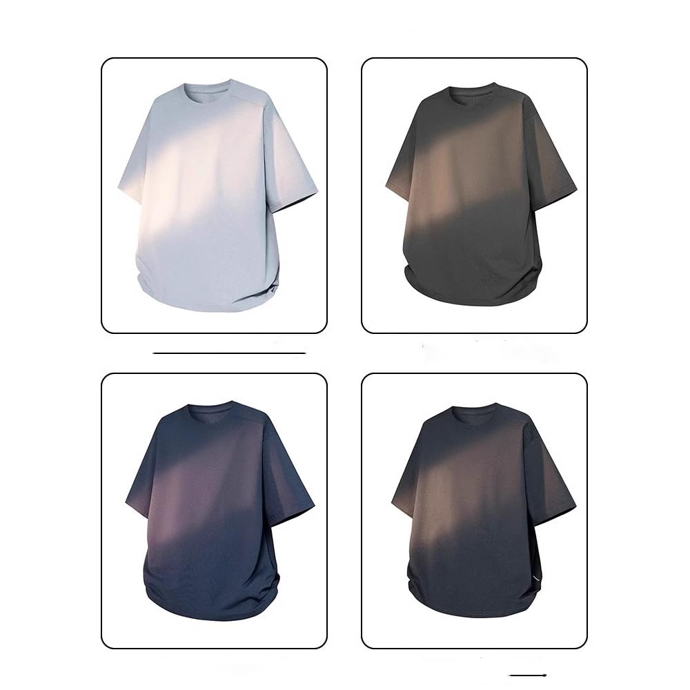 Herren T-Shirt Sommer Locker Atmungsaktiv Dünn Kurzarm Oberteil