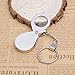 Price comparison product image CanVivi Silver Portable Pocket Keychain Collapsible Magnifier