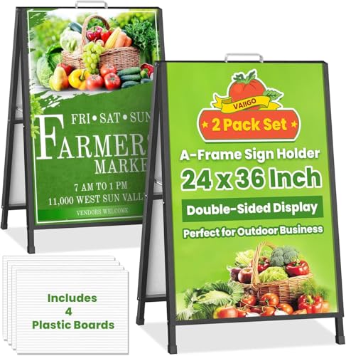 A-Frame Sign Holder 24x36in - 2-Sided, Heavy Duty