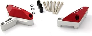 Protetor deslizante de proteção contra quedas da Arashi para proteção contra quedas para YAMAHA MT09 FZ09 2013-2017 MT-09 FZ-09 MT FZ 09 vermelho 1 conjunto 2014 2015 2016