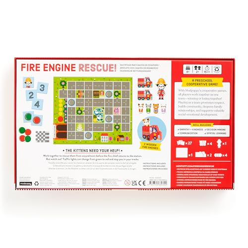 Fire Engine Rescue juego cooperativo para preescolar miniatura 4