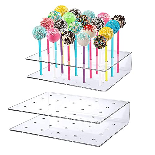 Soporte Para Piruletas, 2 Piezas Expositor de Cake Pop, Soporte Piruleta, Piruletas Soporte, Adecuado Para Bodas, Fiestas de Cumpleaños, Baby Showers, Tiendas Cover