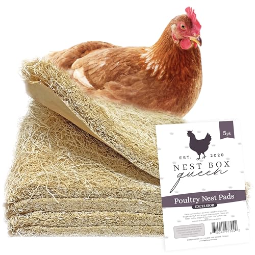 Nest Box Queen Excelsior Poultry Nest Pads, Made in USA,