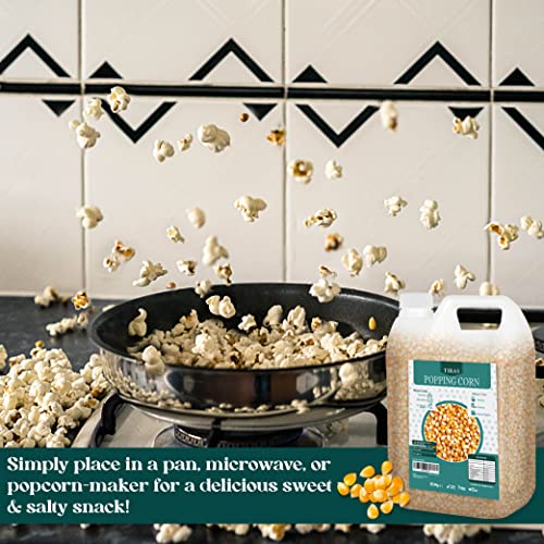 TRICA Popping Corn Kernels USA Popcorn Seeds - Popcorn Kernels for Popcorn Maker, Air Popper, Stove-top & Microwave - Non GMO - Nut, Dairy & Gluten Free - 5kg - Image 2