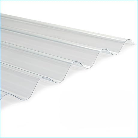 20 Pack Corrugated Greenhouse Panels - Flexible 72" L x 21" W...