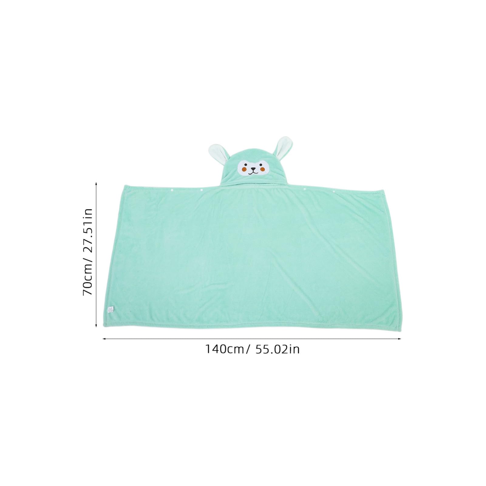 Serviette à Capuche pour Garçon Fille Polaire Ultra Absorbante Design Animal Mignon pour Bain Plage Enveloppe de Bain Douce et Portable pour Tout Petits