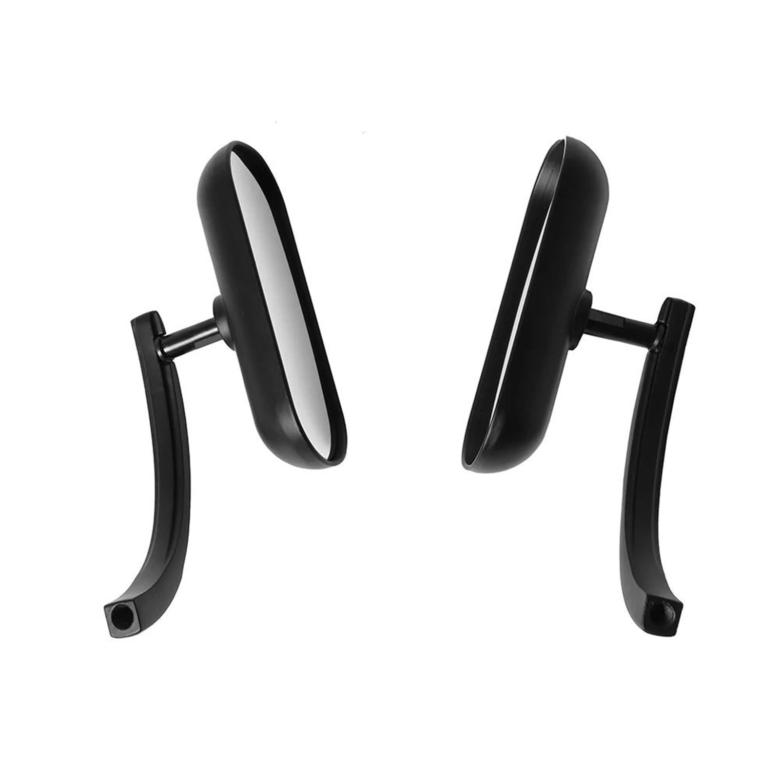 1 paire Rétroviseur Ovale De Moto, Rétroviseurs Latéraux De 8mm Et 10mm Pour Harley Sportster Chopper Breakout Electra Glide Dyna Softail Rétroviseur latéral(Argent)