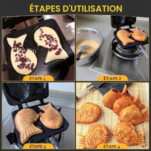 Ustensiles de cuisson poisson en alliage d'aluminium durable