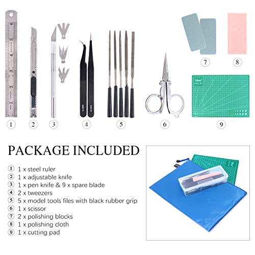 image for Keadic 24Pcs Professional Gundam Modeler Basic Tools Craft Set Hobby B