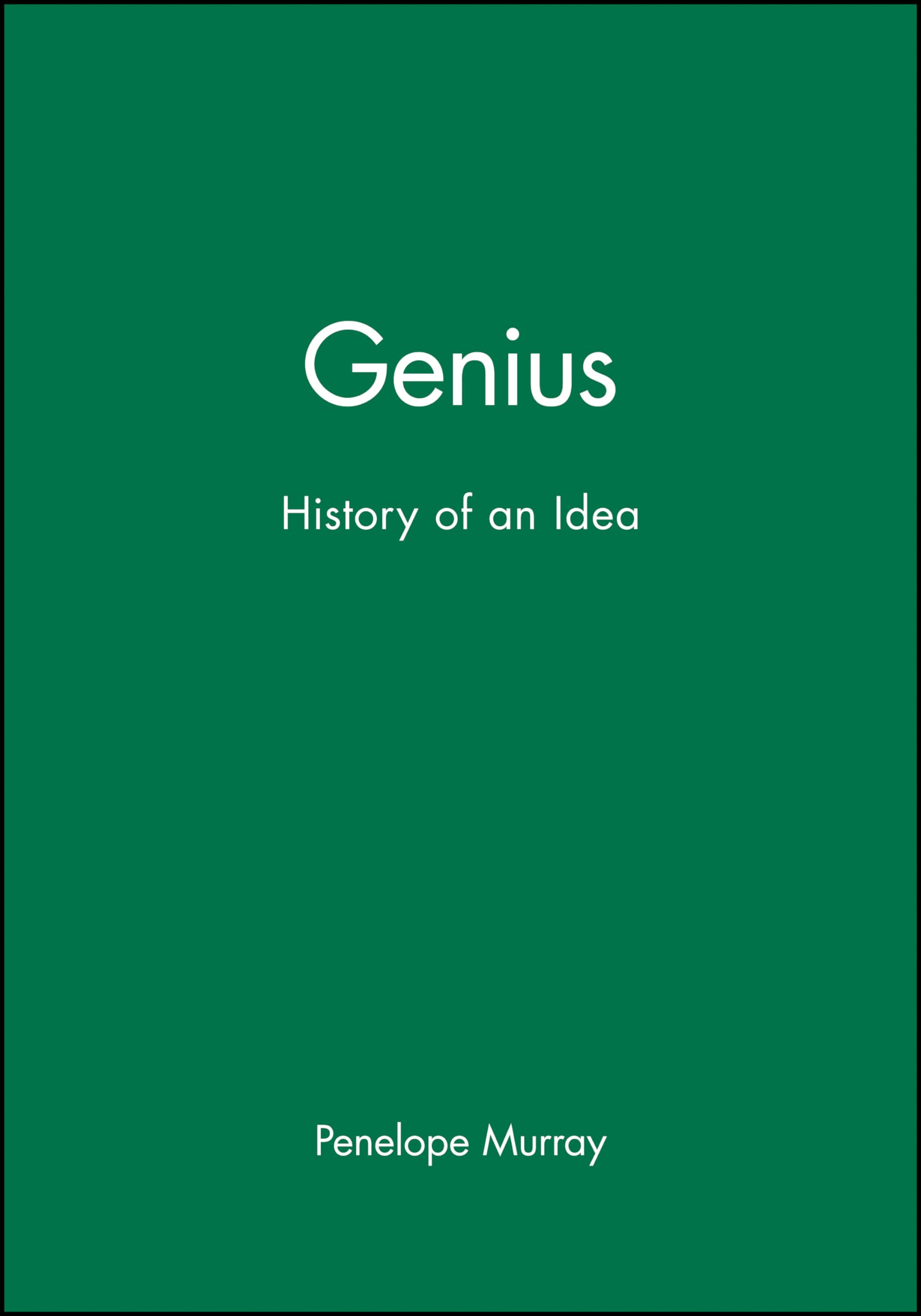 Genius by Penelope Murray - 9780631157854