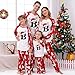 Mens Satin Pajamas Set Early Fall Fashion Family Christmas Pajamas Matching Sets Cute Alphabet Xmas Pjs Sets Long Sleeve Plaid Pajama Set Plus Size Couples Jammies Matching Holiday Sleepwear