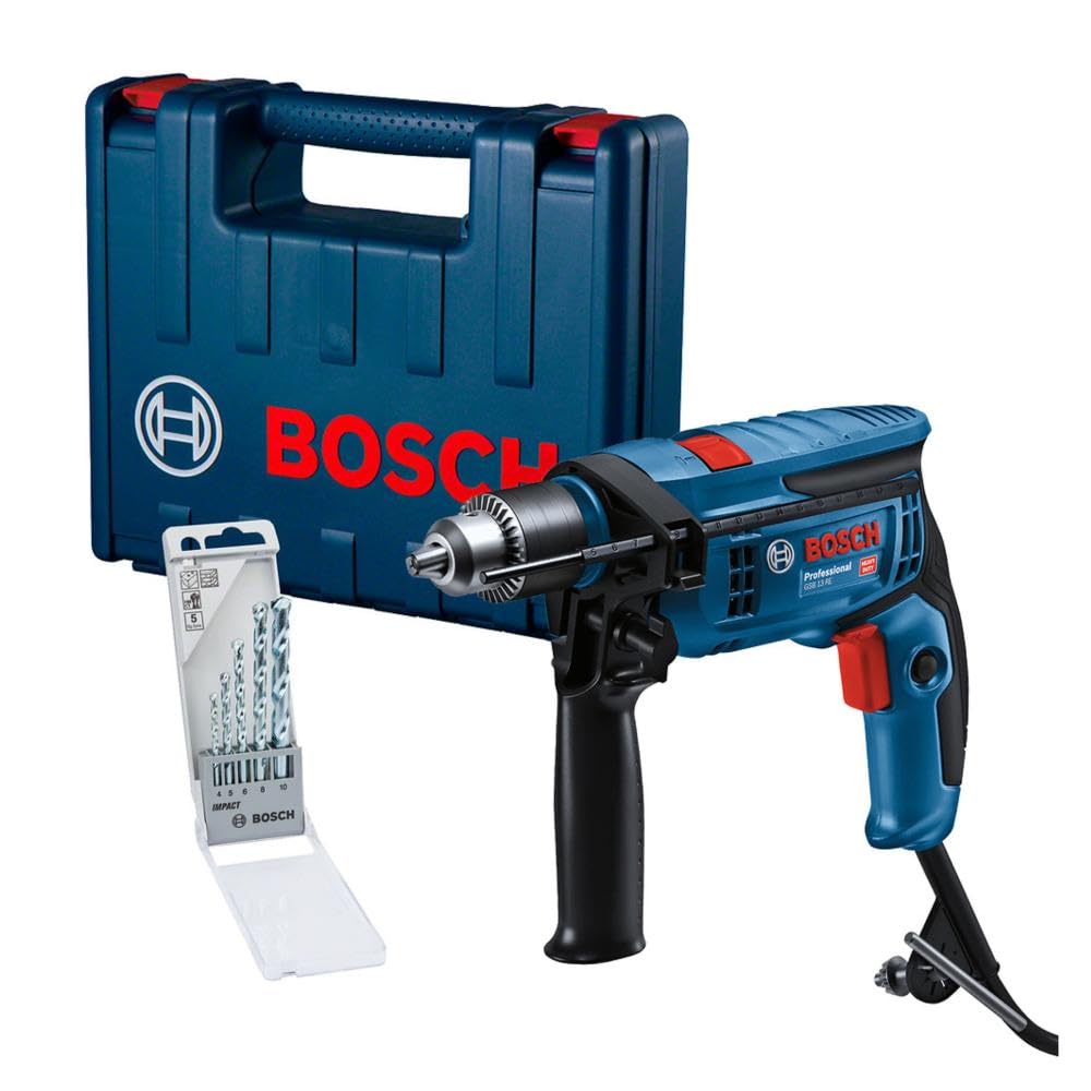 ※ベイクラマン Furadeira de Impacto Bosch GSB 13 RE-MX5 - 750W com 5 brocas e