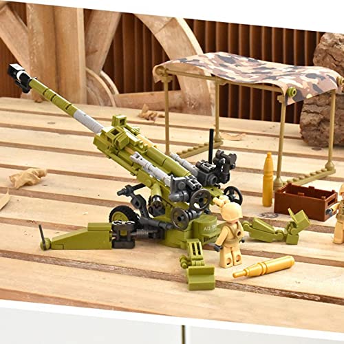 Technik Militär Panzer Leichte Haubitze Modellbausatz 258 Teile Armee Panzer Bausteine Modellbausatz Kompatibel Mit Lego – Bild 8