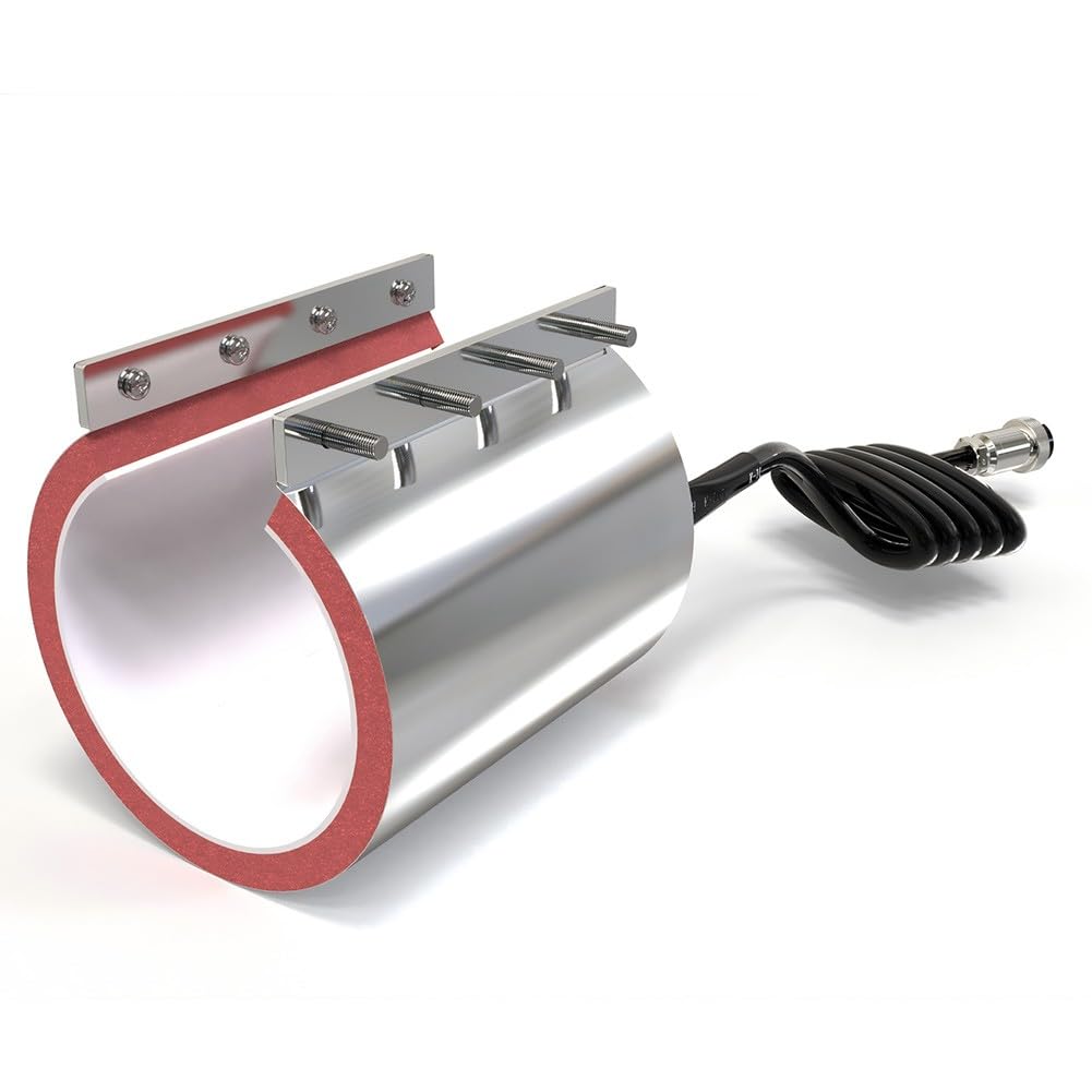Prensa térmica de silicona para máquina de impresión de tazas, resistente a altas temperaturas (-17.8-204.4 °C), 250-500 W, 230 × 115 mm, mecanizado CNC