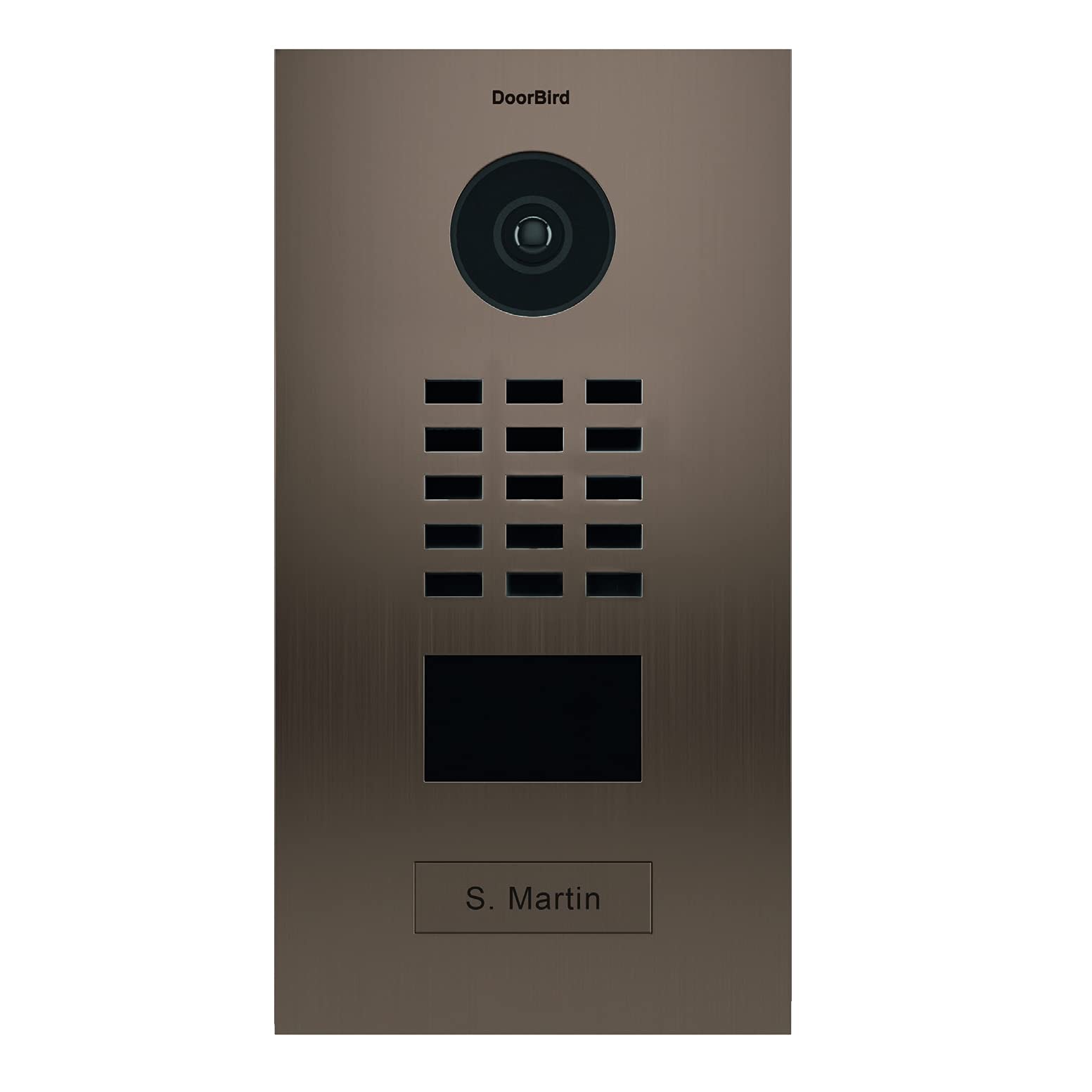Doorbird - D2101BV-V2-EA - Portier vidéo IP 1 Sonnette avec Lecteur de Badge RFID Bronze - Encastrable