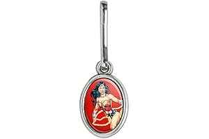 Wonder Woman Charm - Oval Charm for Backpacks, Zipper Pulls on Bags and Purses