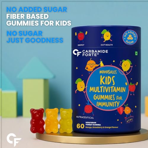 Image of Carbamide Forte Multivitamin For Kids | Multivitamin Gummies For Kids | Multivitamin Gummies For Immunity | Vitamin Gummies For Immunity With No Added Sugar | 60 Gummy Bears