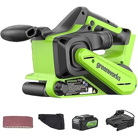 Greenworks 24V Cordless Belt Sander Kit Cover