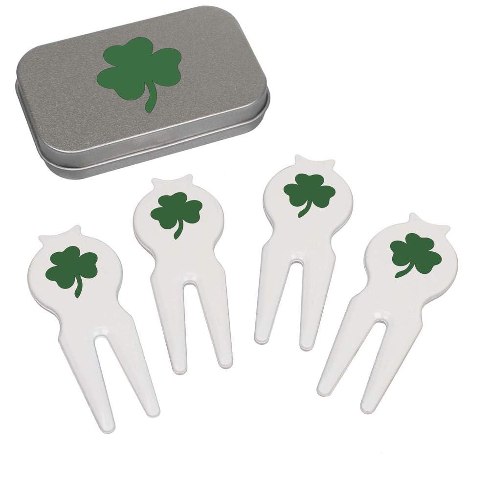 Azeeda 'Irish Shamrock' Golf Divot Tool Set (GO00093632)